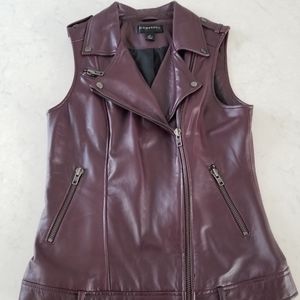 NWOT Medium Bagatelle soft leather moto vest